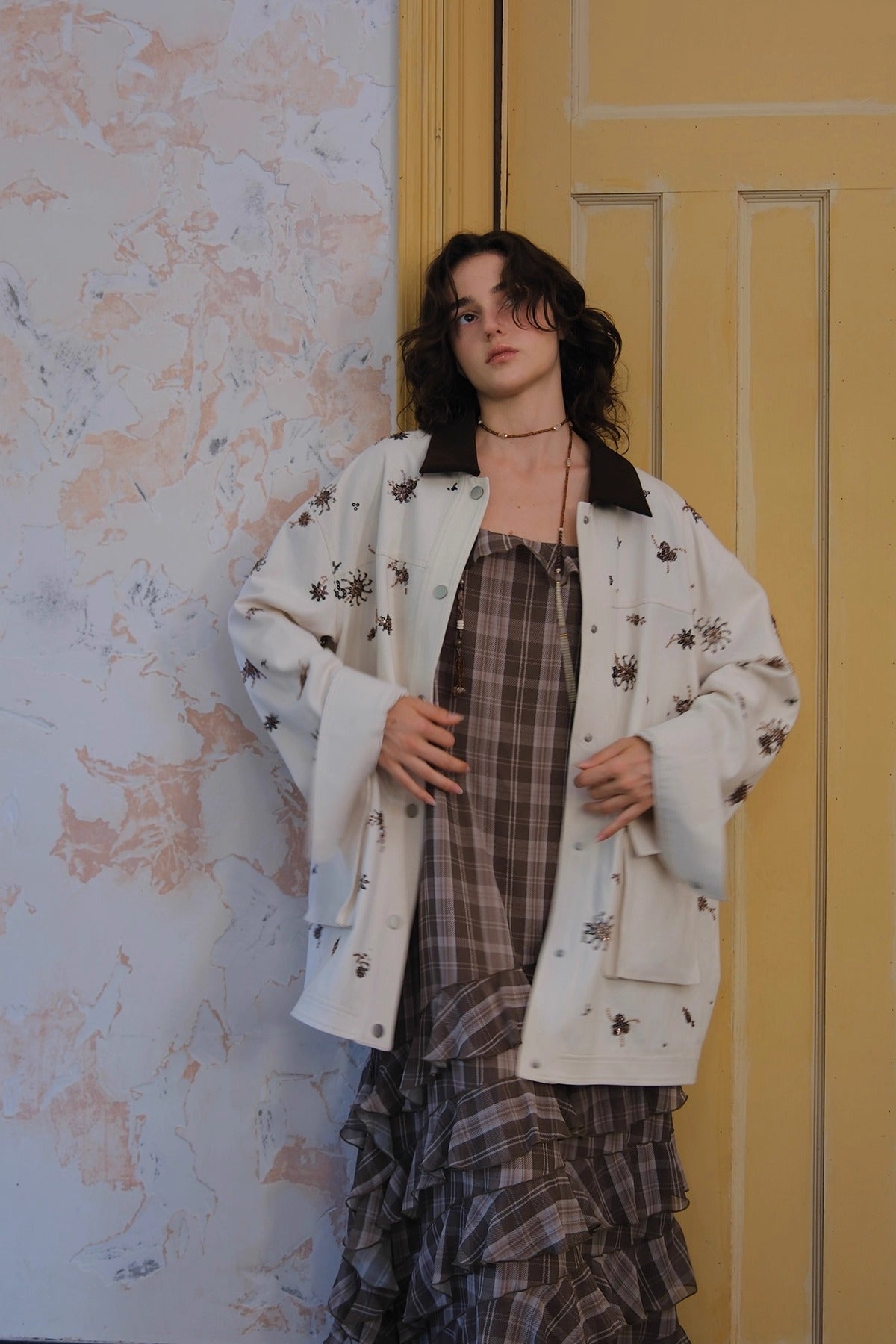 フラワーエンブロイダリー ワークシャツジャケット – Jasmine