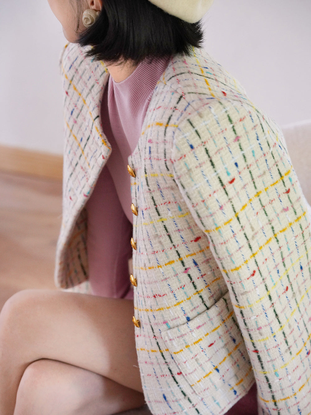 キャンディポップ マルチカラー ツイードジャケット – Jasmine