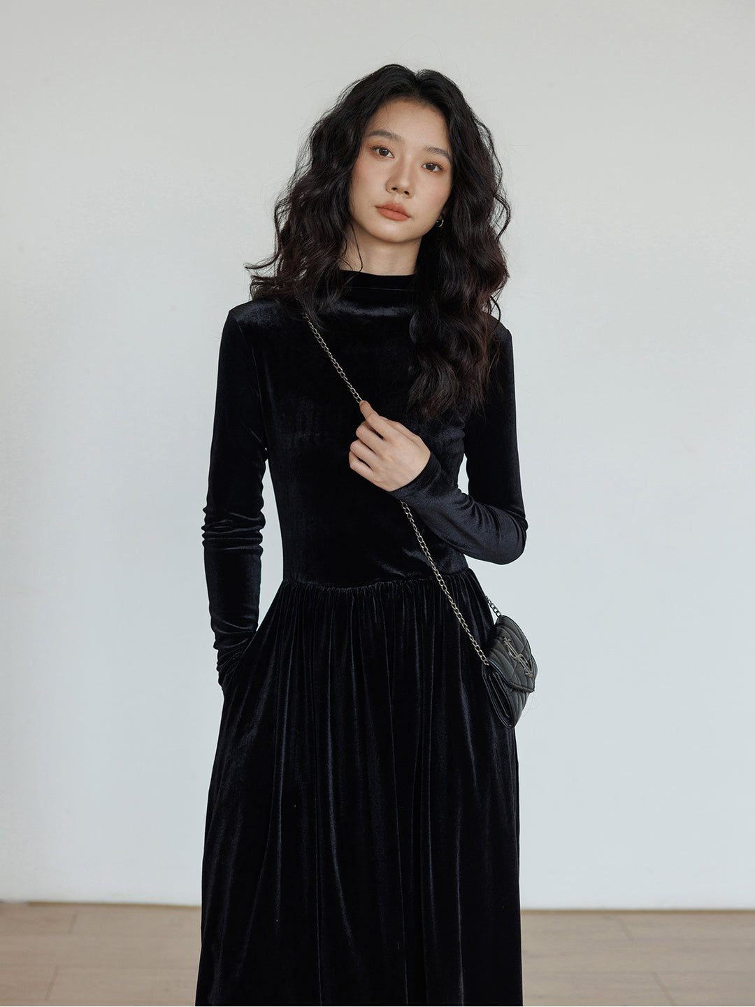 Vitamin color puff sleeve mini dress 