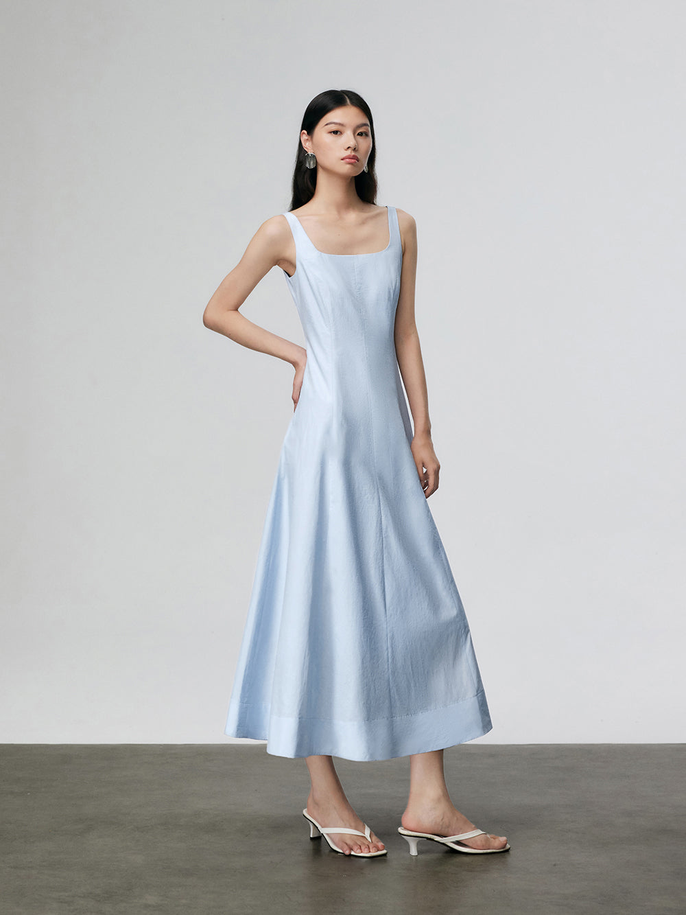 Jasmine & Rose 半袖ミニワンピース 水色 レディース ミニワンピース (ブルー / 青色) -ファッション通販