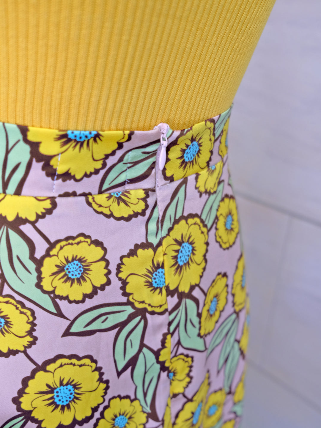 Flower textile thick skirt 