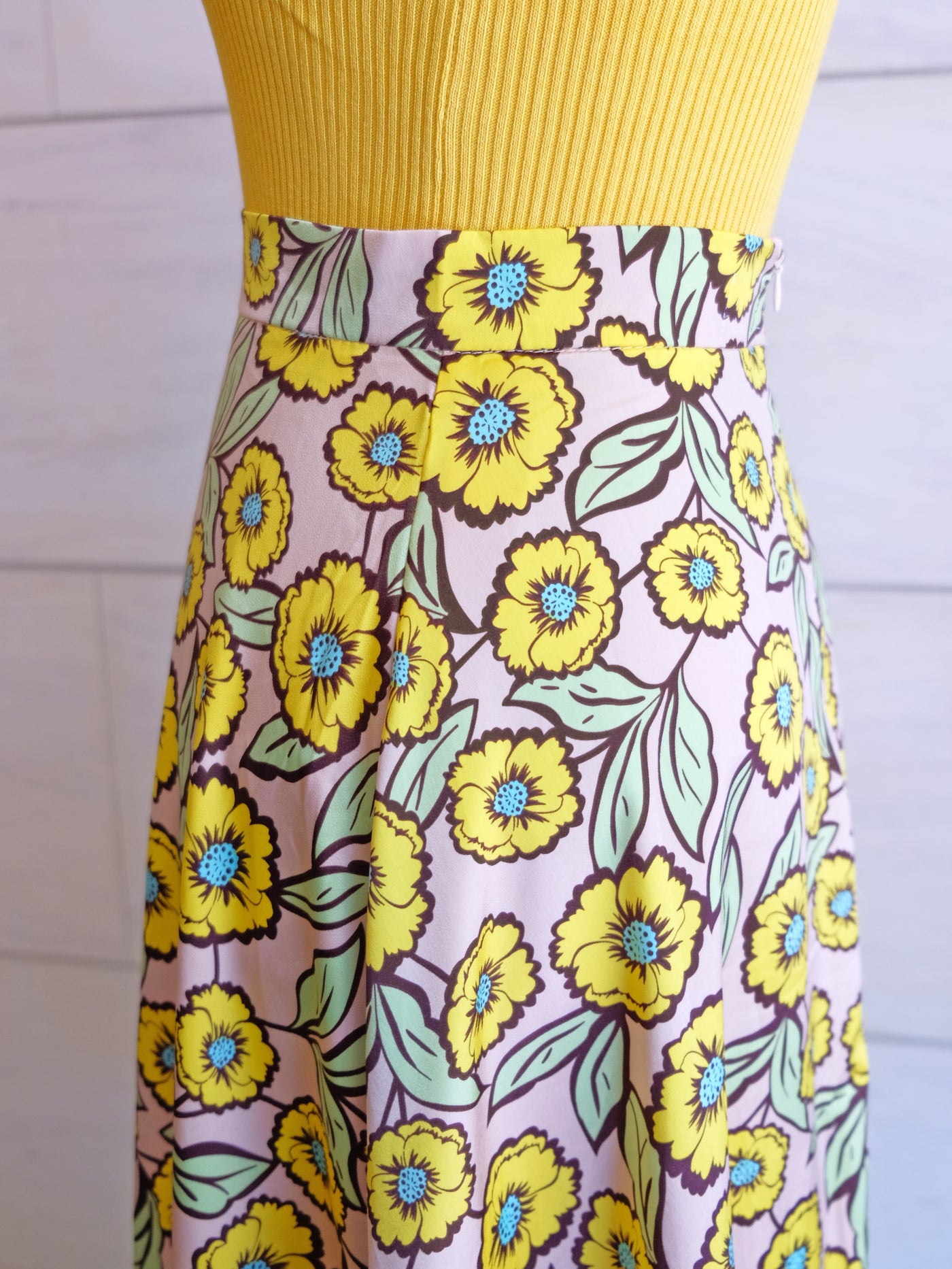 Flower textile thick skirt 