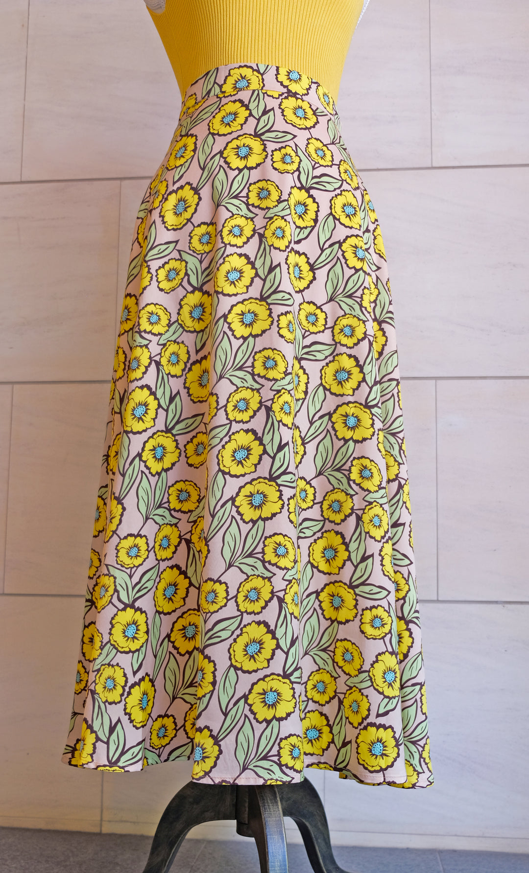 Flower textile thick skirt 