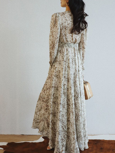 Romantic chiffon hemlace dress 