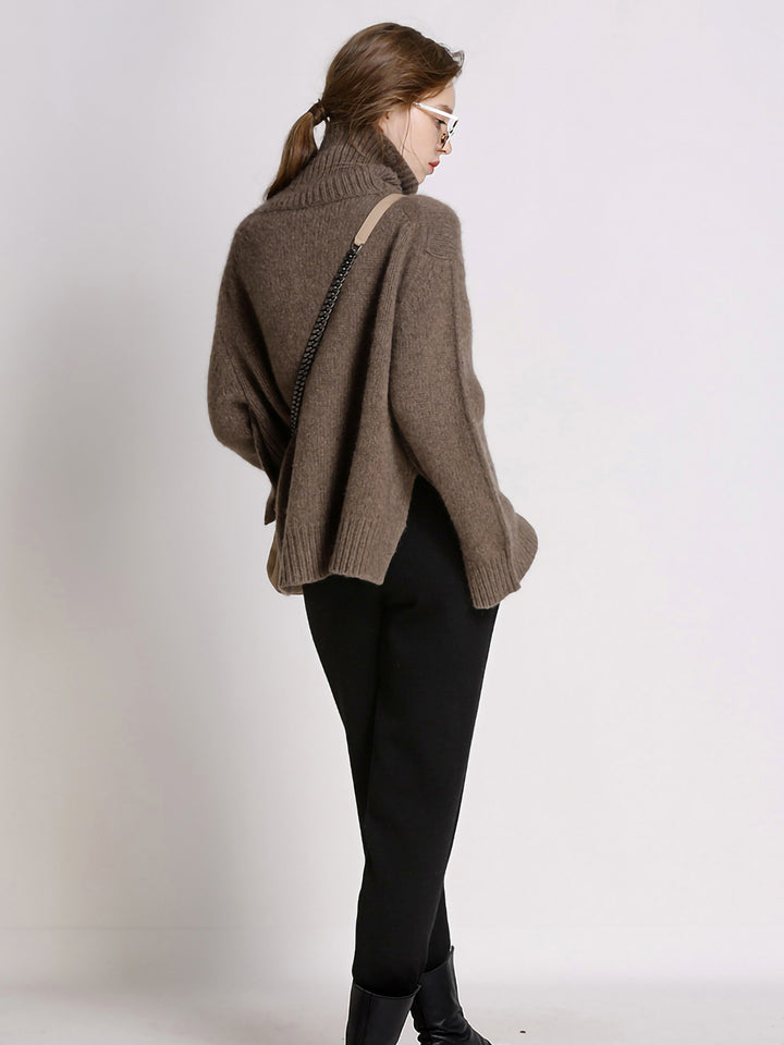 High neck luxe knit 