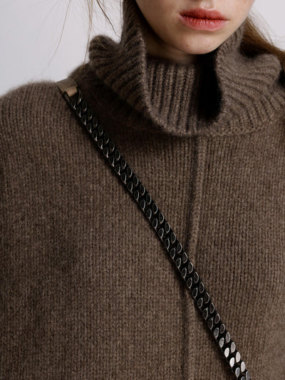 High neck luxe knit 