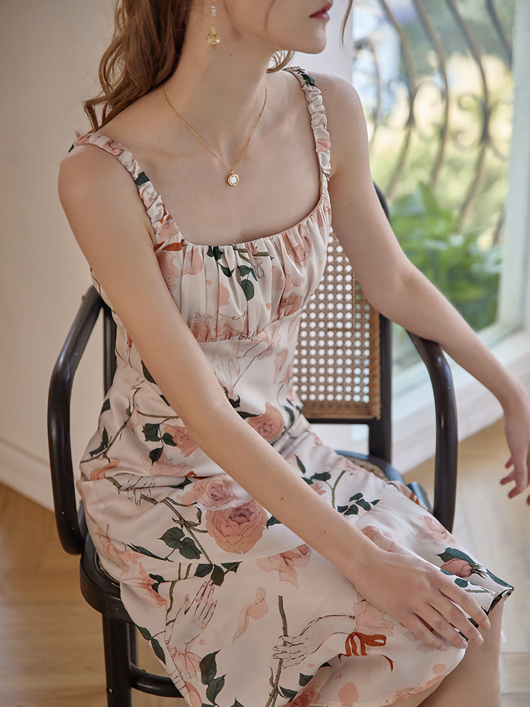 english garden pink dress 